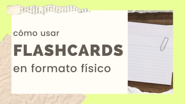 Cómo usar flash cards en formato físico