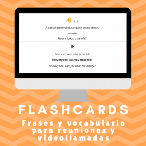 Flashcards Anki - 180 Frases y vocabulario para reuniones y videollamadas