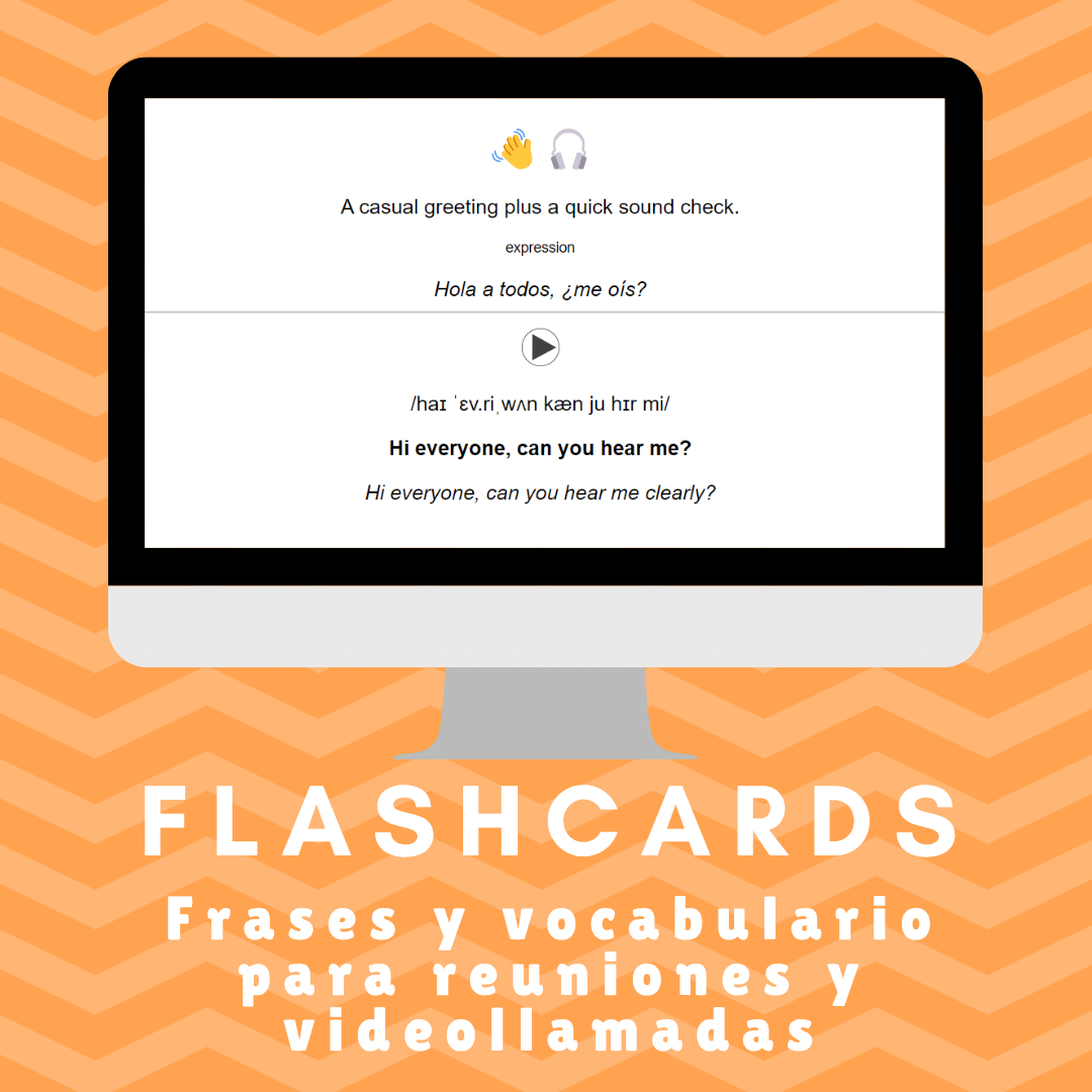 Flashcards Anki - 180 Frases y vocabulario para reuniones y videollamadas