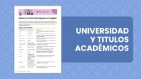Vocabulario - Carreras universitarias en inglés