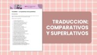 Traducción - Comparativos y superlativos