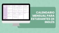 Calendario mensual - Practica inglés a diario