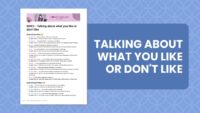 Vocabulario - Hablar de lo que te gusta (o no)